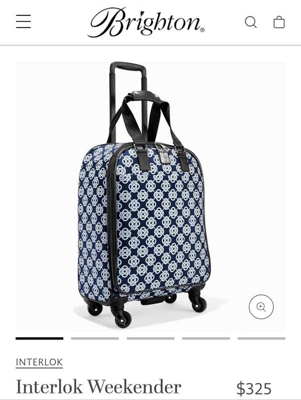 Brighton Interlok Weekender Rolling Suitcase